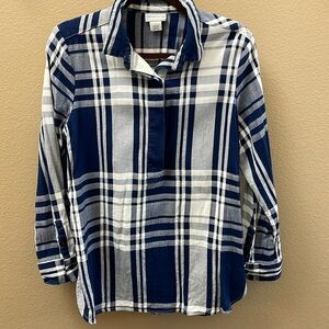 Liz Claiborne plaid top
